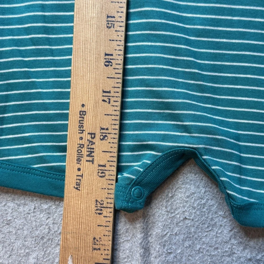 Carter's Romper Kids 24M Green Striped Dinosaur One Piece Snap‎ Front 3D Spikes